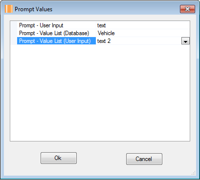 PromptValues